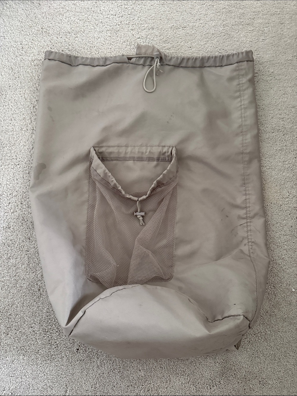 Target Gray College Laundry Bag with Mesh Pocket